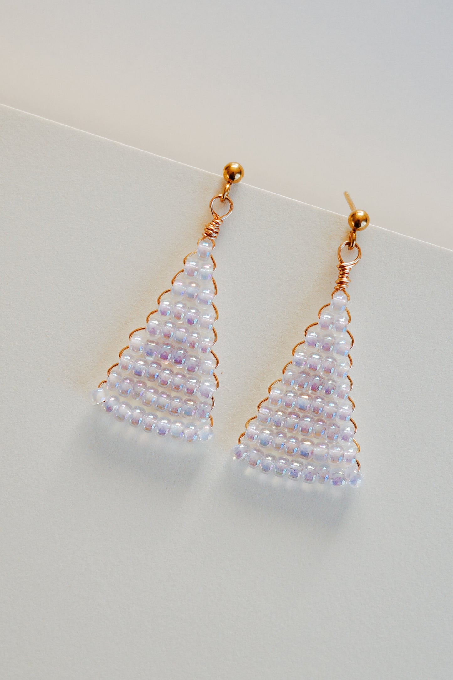 Pearl Glass Statement Earrings