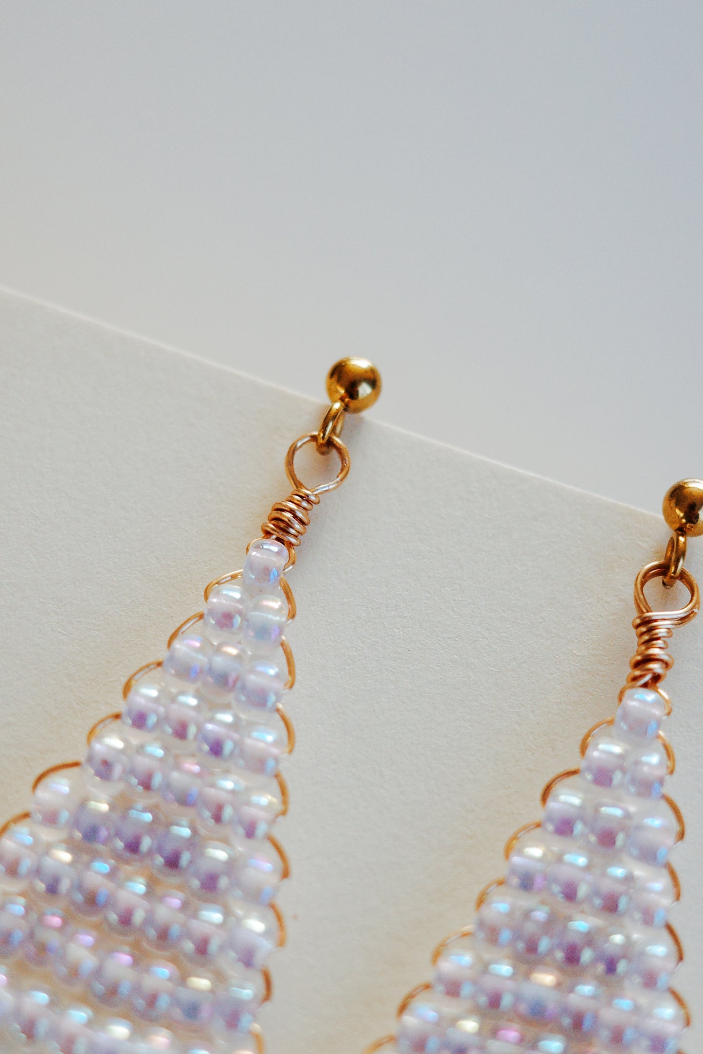 Pearl Glass Statement Earrings