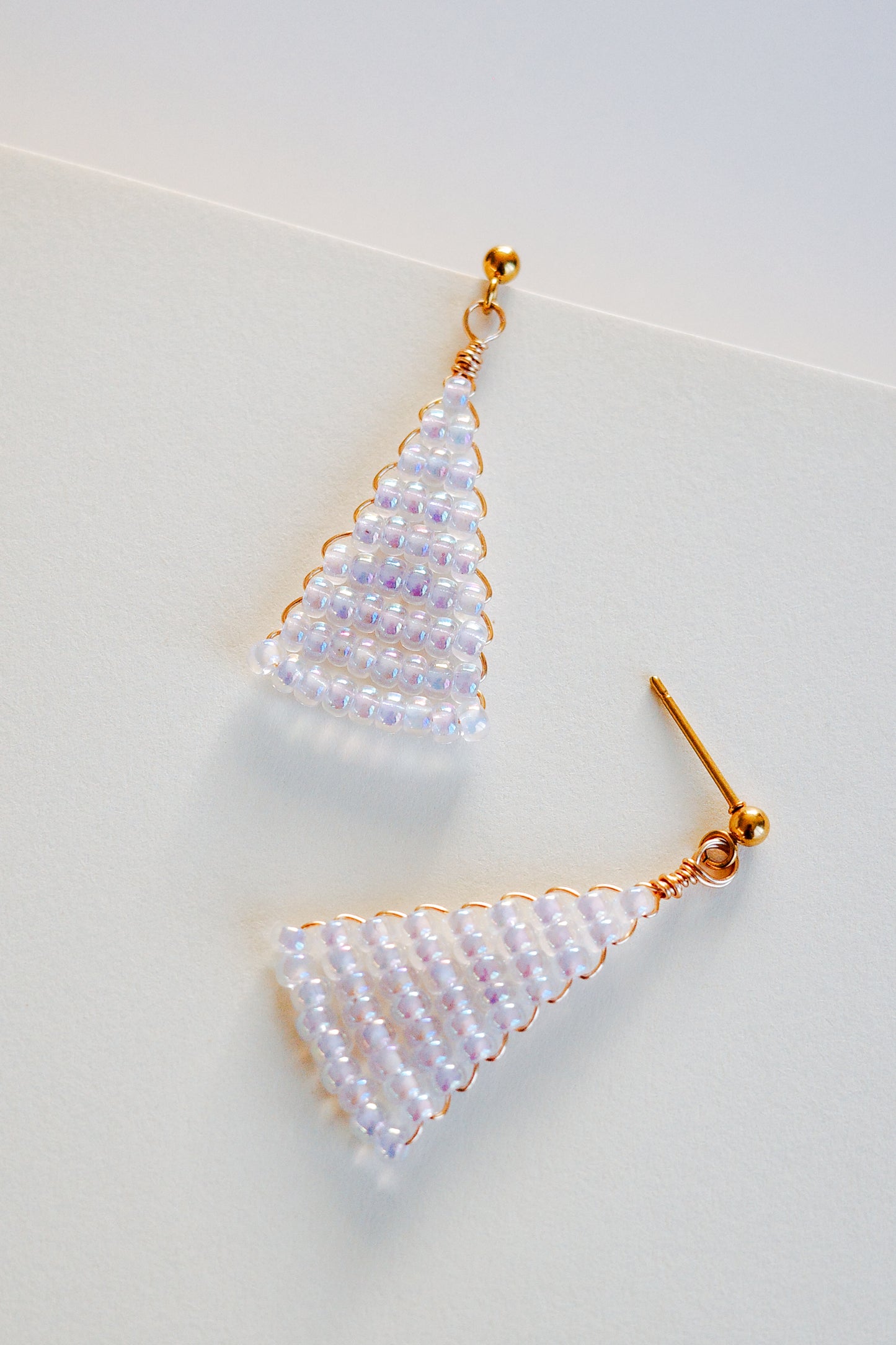 Pearl Glass Statement Earrings